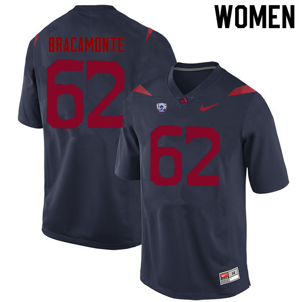 Women #62 Jacob Bracamonte Arizona Wildcats College Football Jerseys Sale-Navy